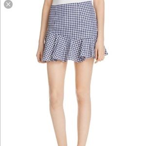 MLM THE LABEL GINGHAM MINI SKIRT SIZE EXTRA SMALL